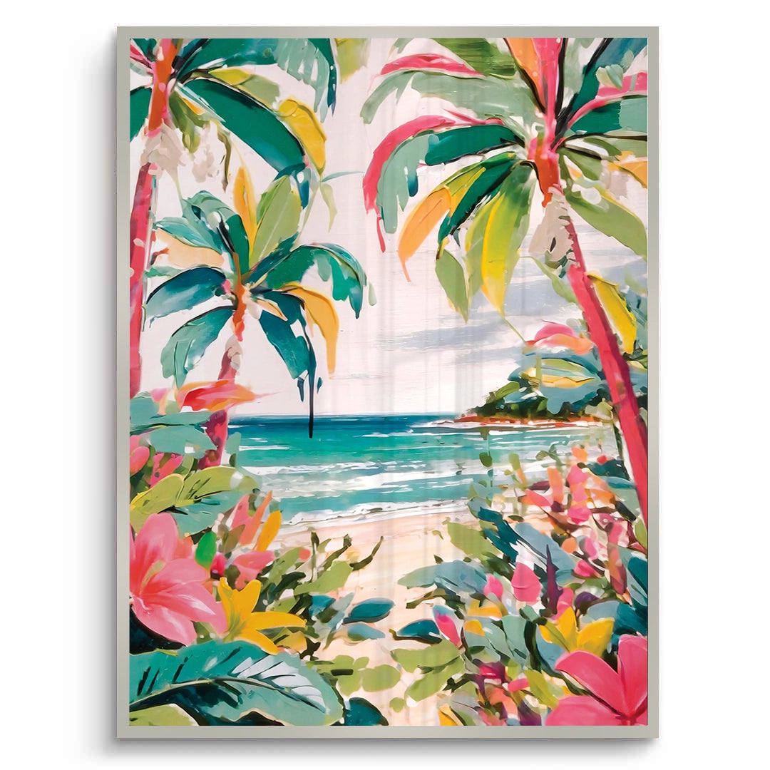 2Vibrant Tropical Palm Tree - Fine Art