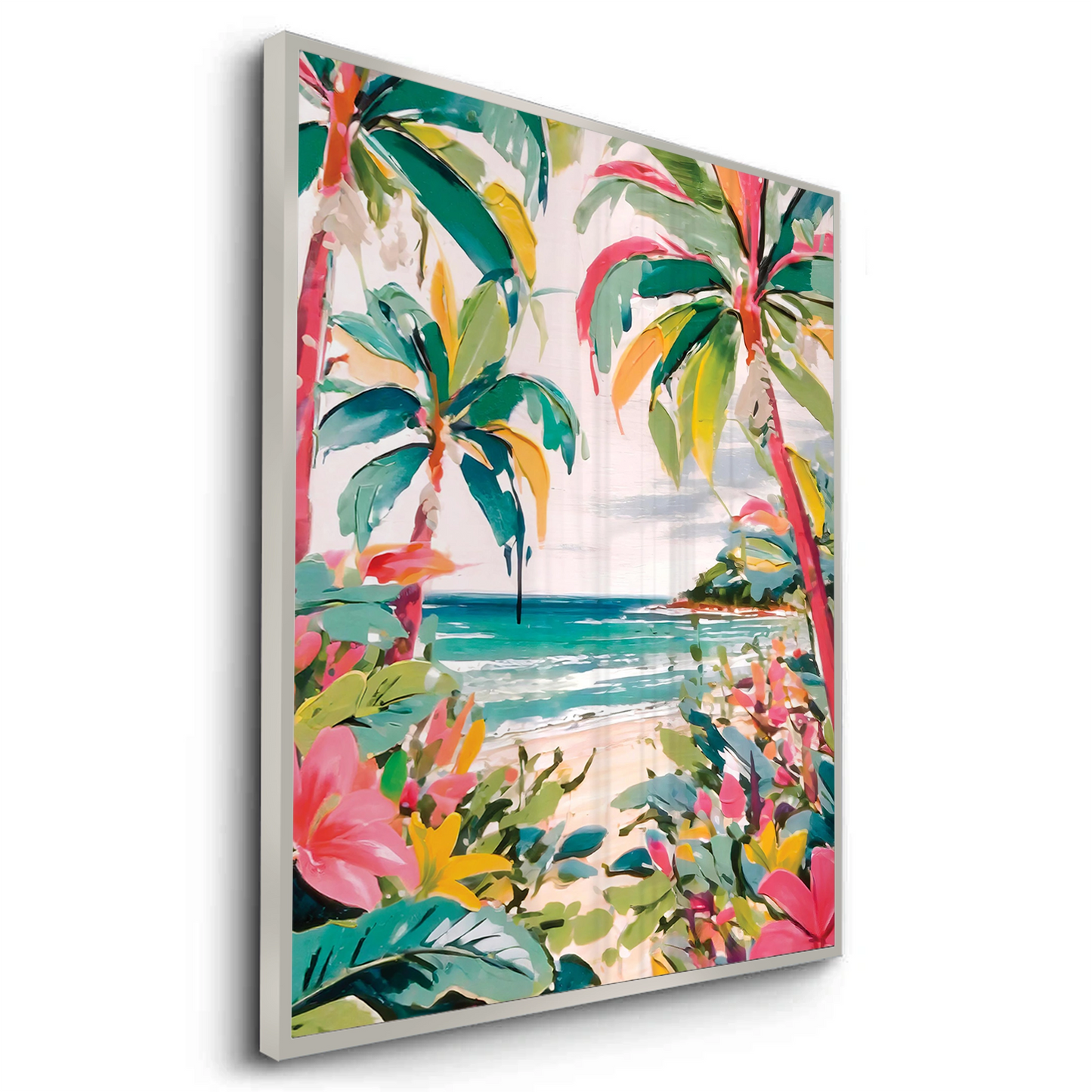 2Vibrant Tropical Palm Tree - Fine Art