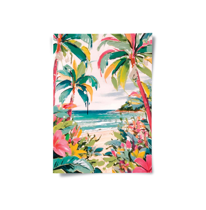 Vibrant Tropical Palm Tree - Poster