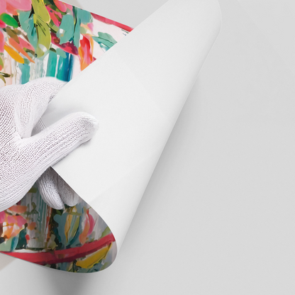 Vibrant Tropical Palm Tree - Poster