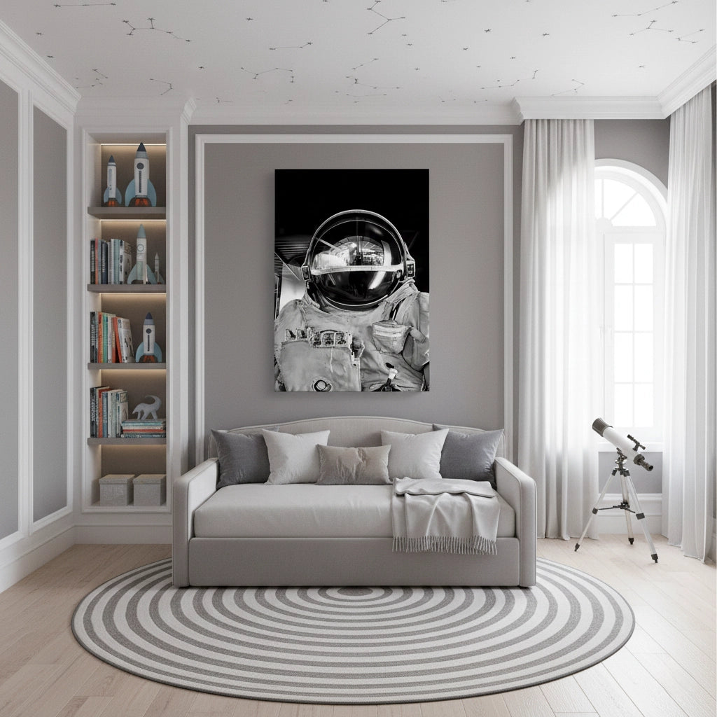 Vintage Astronaut - Canvas - Jasmineart.ae