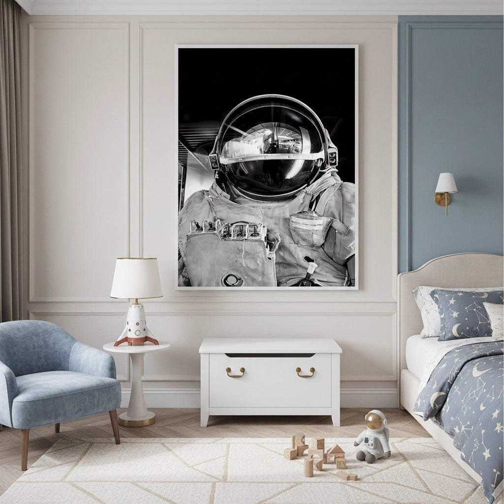 Vintage Astronaut - Fine Art - Jasmineart.ae