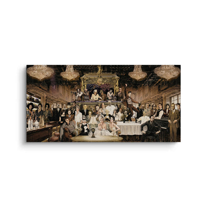 Vintage Celebrity Gathering - Canvas
