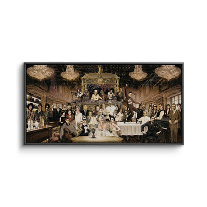Vintage Celebrity Gathering - Canvas