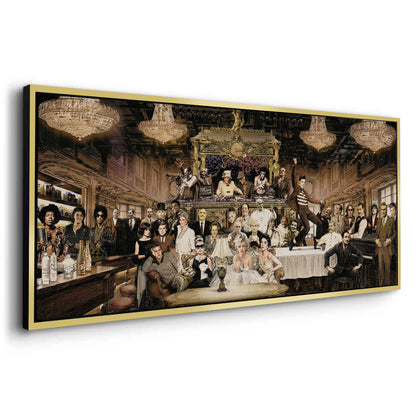 Vintage Celebrity Gathering - Canvas