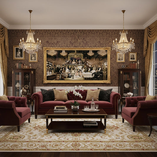 Vintage Celebrity Gathering - Canvas