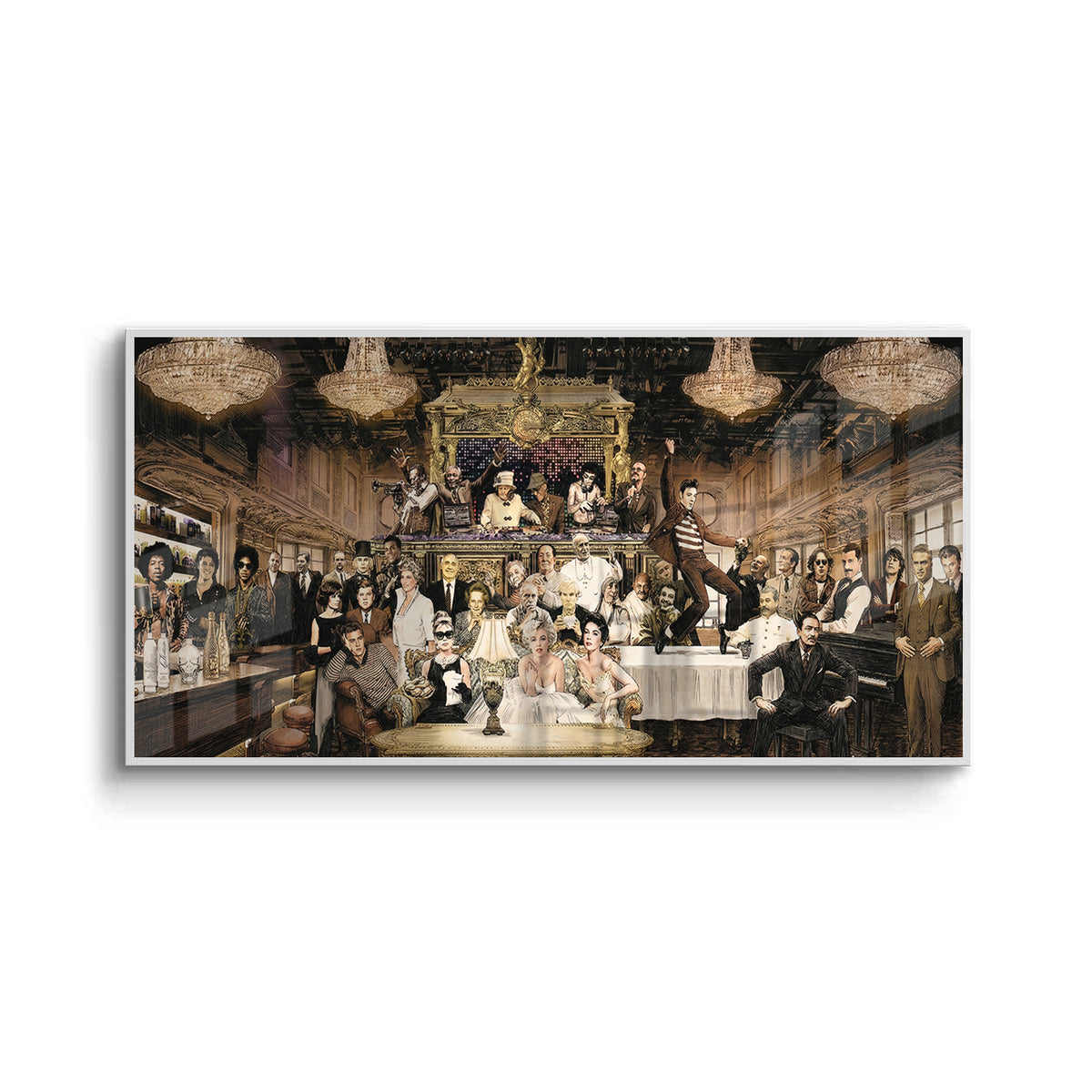 Vintage Celebrity Gathering - Fine Art
