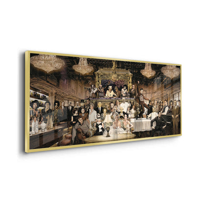Vintage Celebrity Gathering - Fine Art