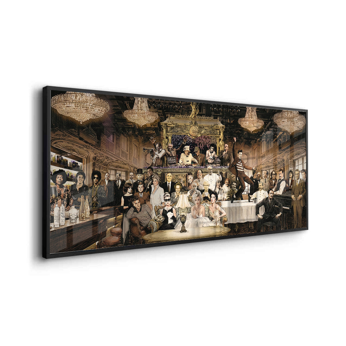 Vintage Celebrity Gathering - Fine Art