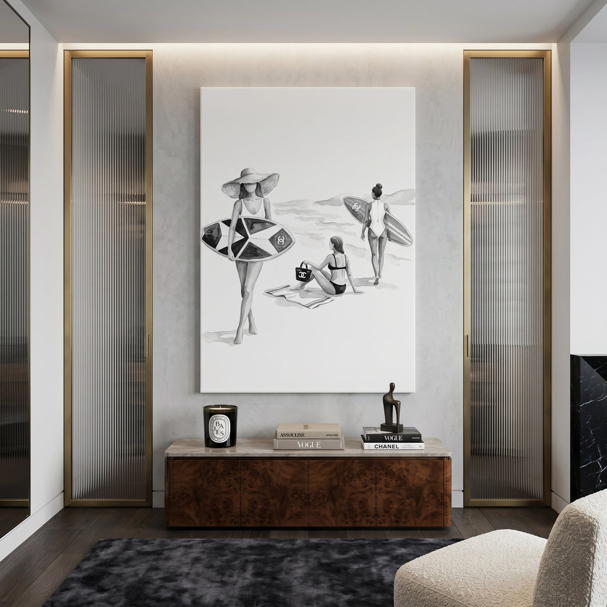 Vogue on the Waves - Canvas