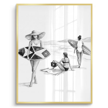 Vogue on the Waves - Fine Art