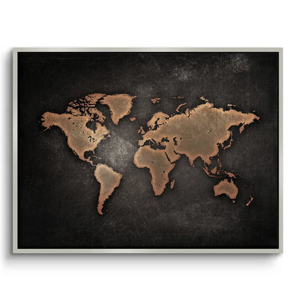 World map texture - Canvas