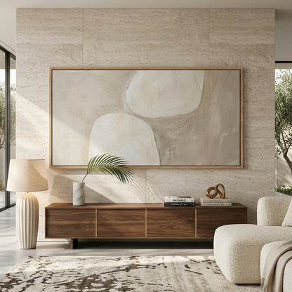 Wabi-Sabi Inspired Textured Canvas Art for UAE Offices
