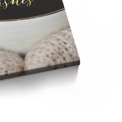 Warm Winter Wishes Coffee - Canvas