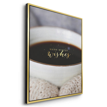 Warm Winter Wishes Coffee - Canvas