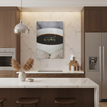 Warm Winter Wishes Coffee - Canvas