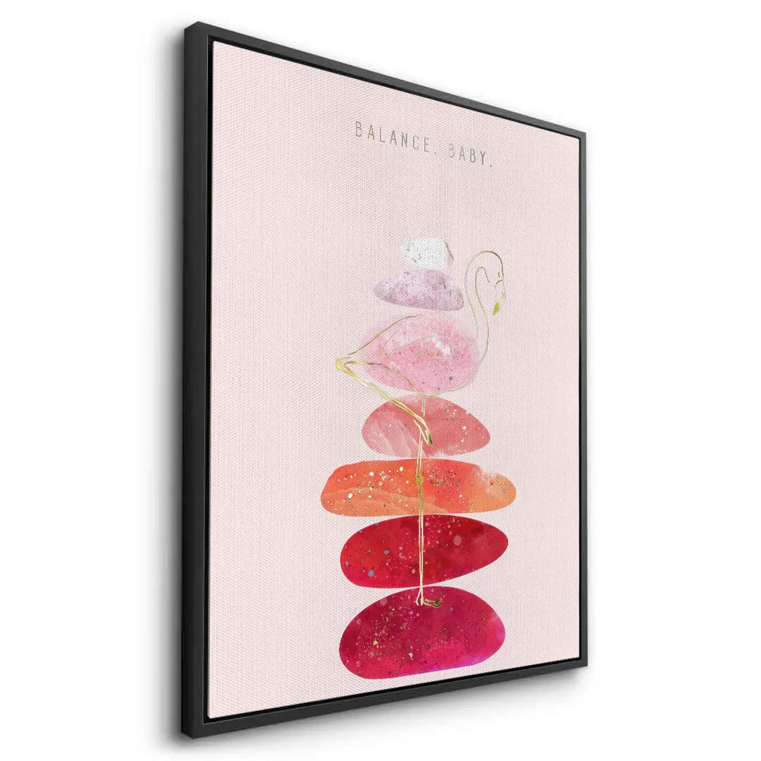 Watercolor Flamingo - Canvas - Jasmineart.ae