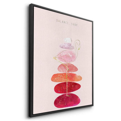Watercolor Flamingo - Canvas