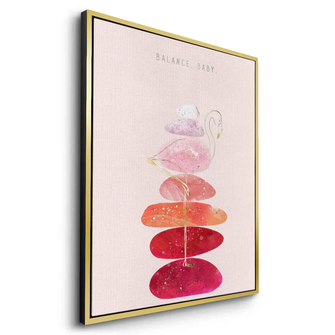 Watercolor Flamingo - Canvas - Jasmineart.ae