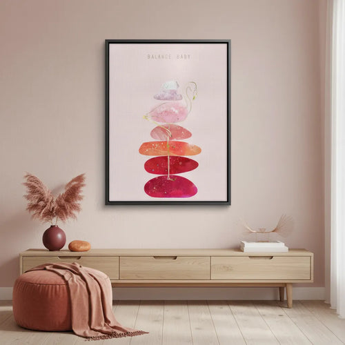 Watercolor Flamingo - Canvas