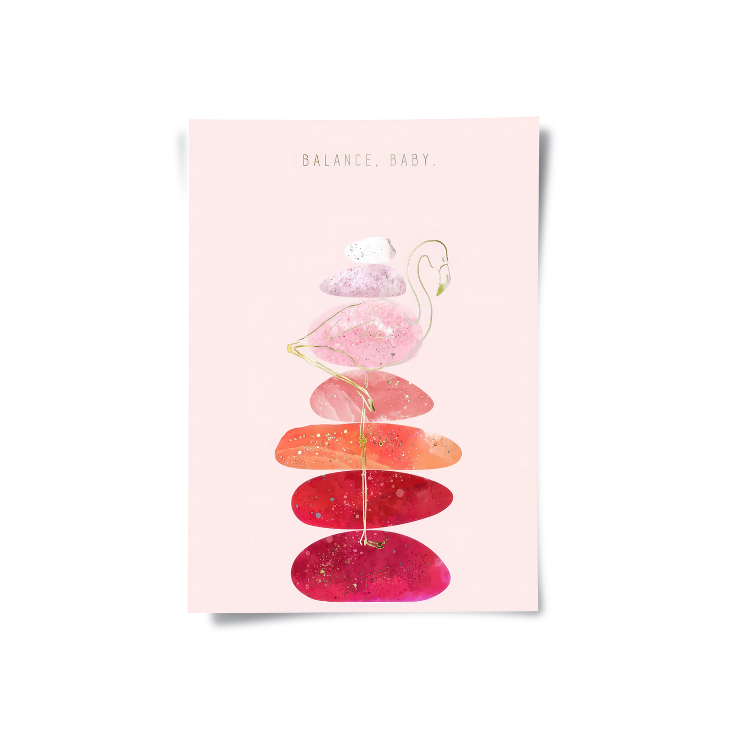 2Watercolor Flamingo - Poster