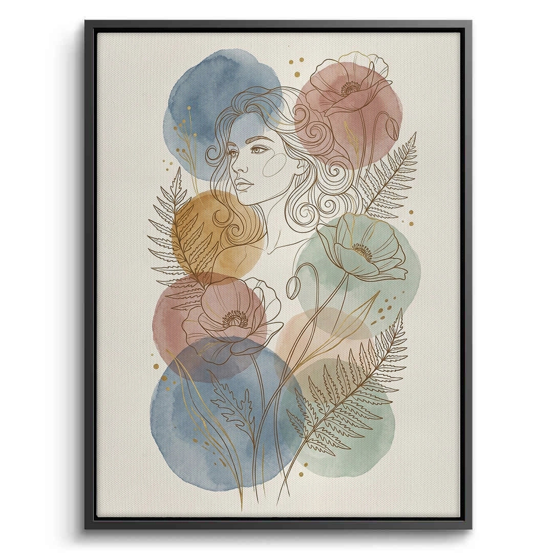 2Watercolor Flowers - Canvas