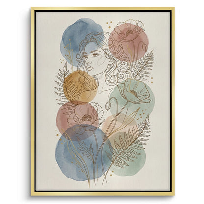 Watercolor Flowers - Canvas