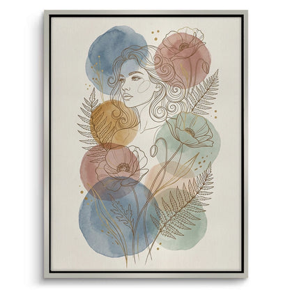 Watercolor Flowers - Canvas