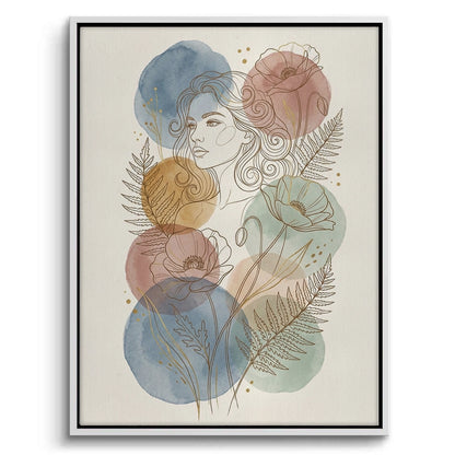 Watercolor Flowers - Canvas