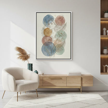 Watercolor Flowers - Canvas