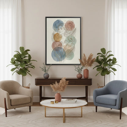 Watercolor Flowers - Canvas