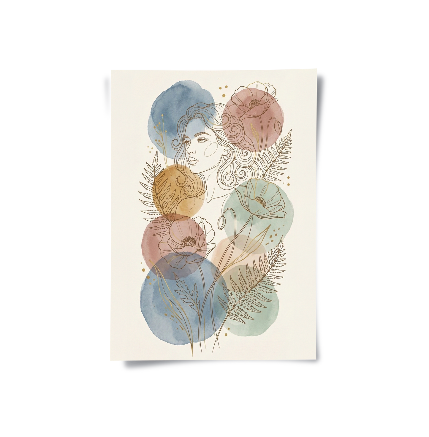 2Watercolor Flowers - Poster