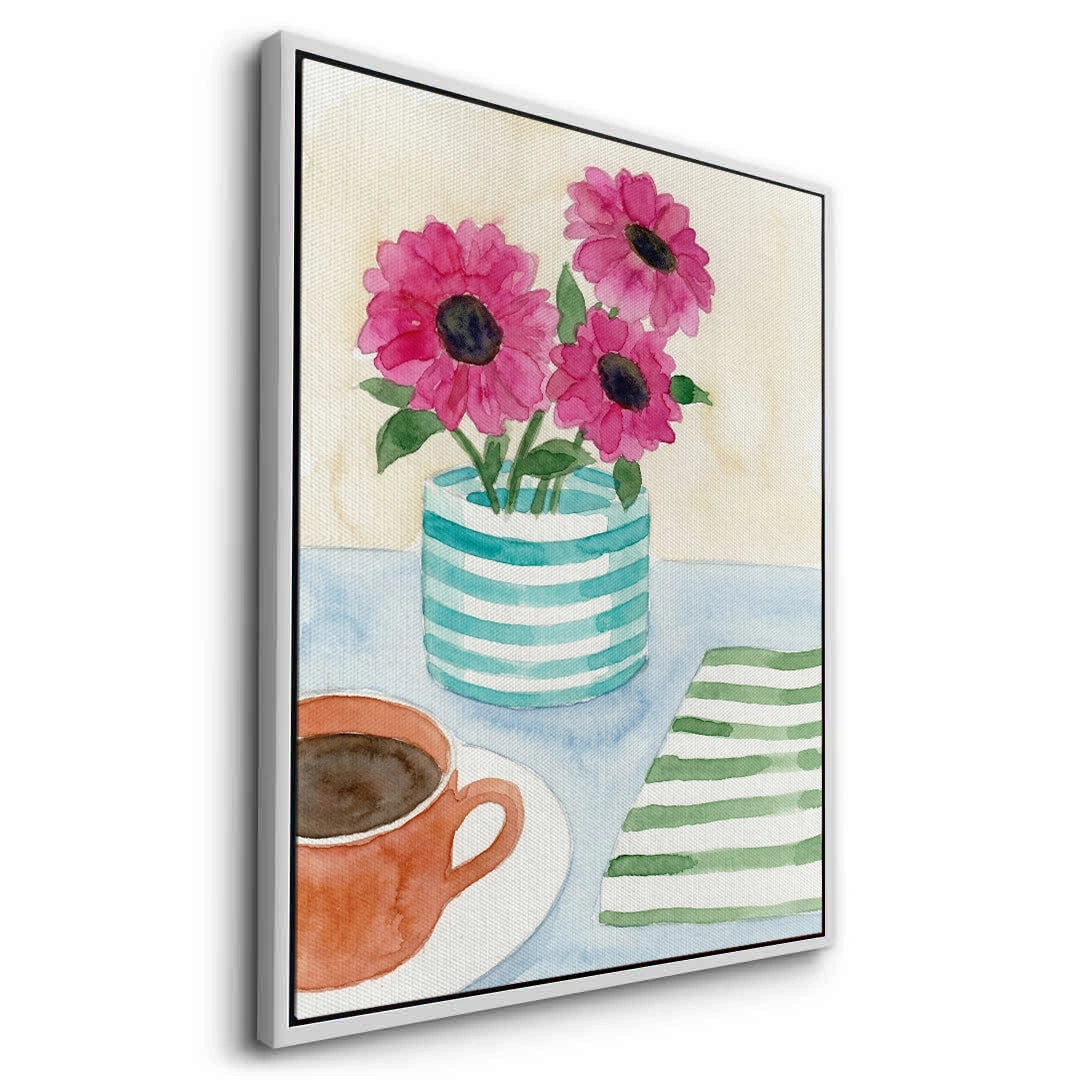 2Watercolor Pink Gerbera - Canvas