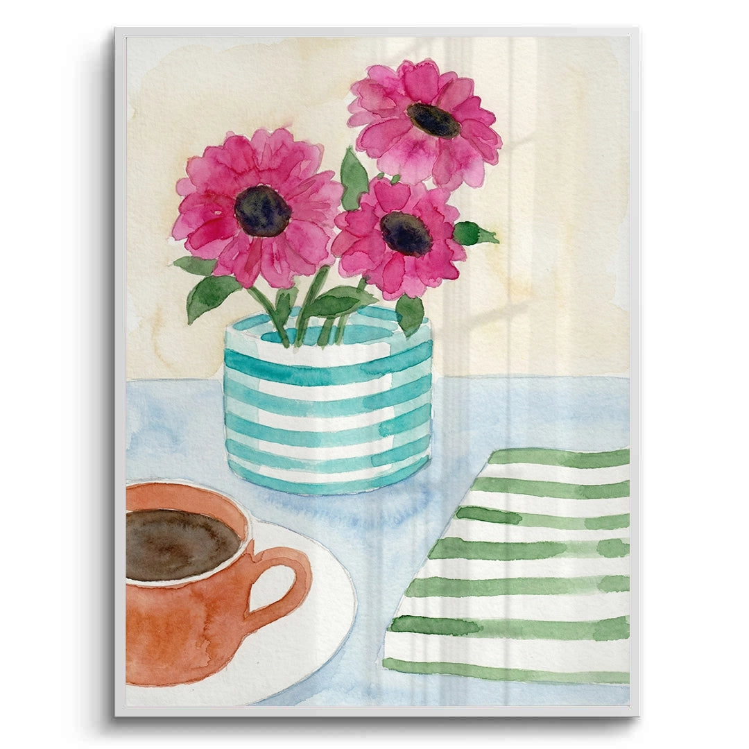 2Watercolor Pink Gerbera - Fine Art