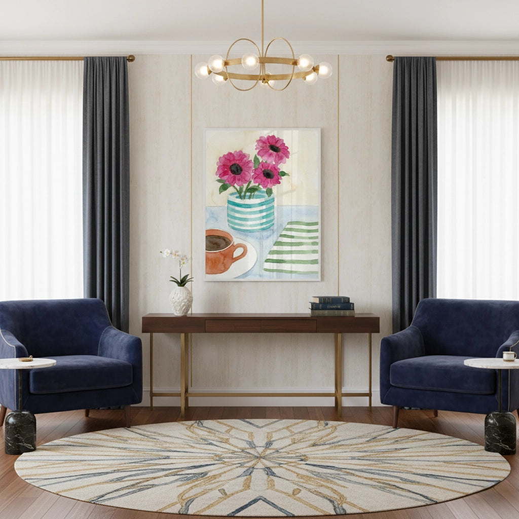 2Watercolor Pink Gerbera - Fine Art