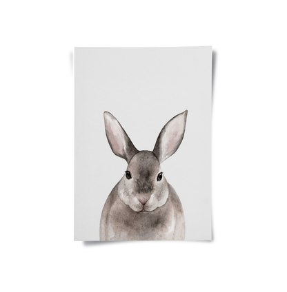 Watercolor Rabbit - Poster