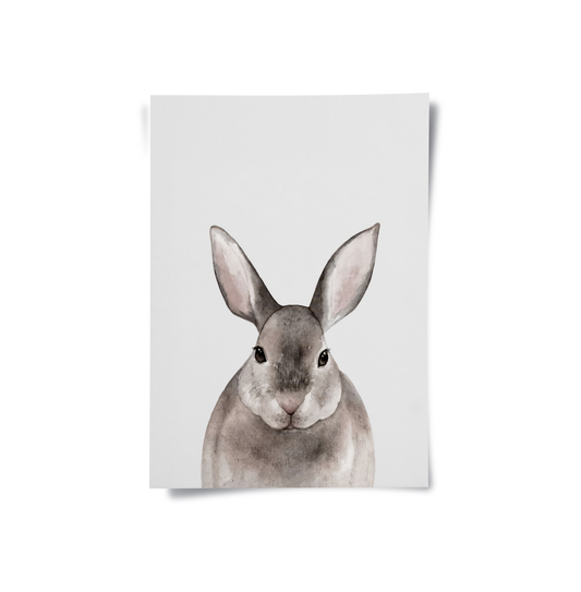 Watercolor Rabbit - Poster