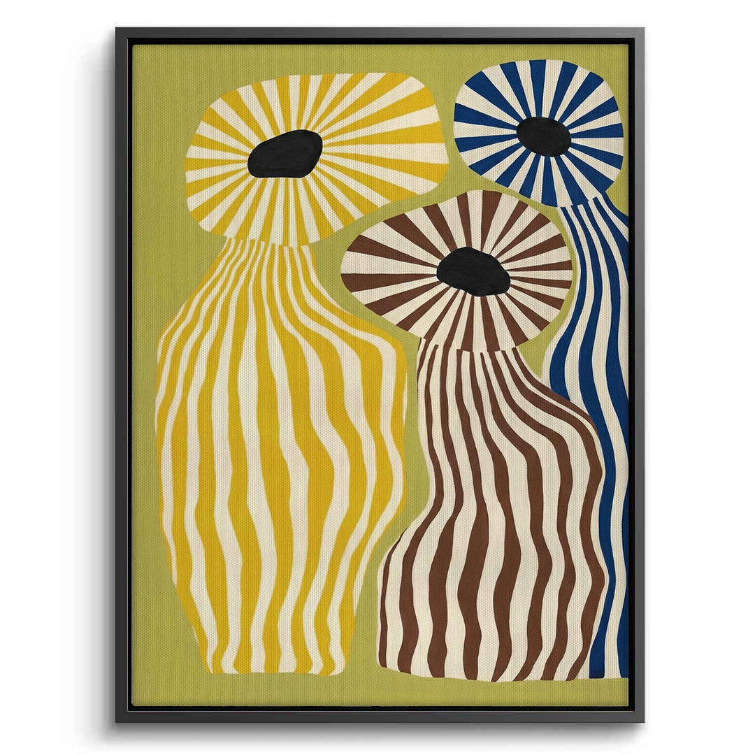 2Wavy Botanical Silhouettes - Canvas