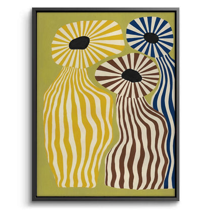 Wavy Botanical Silhouettes - Canvas