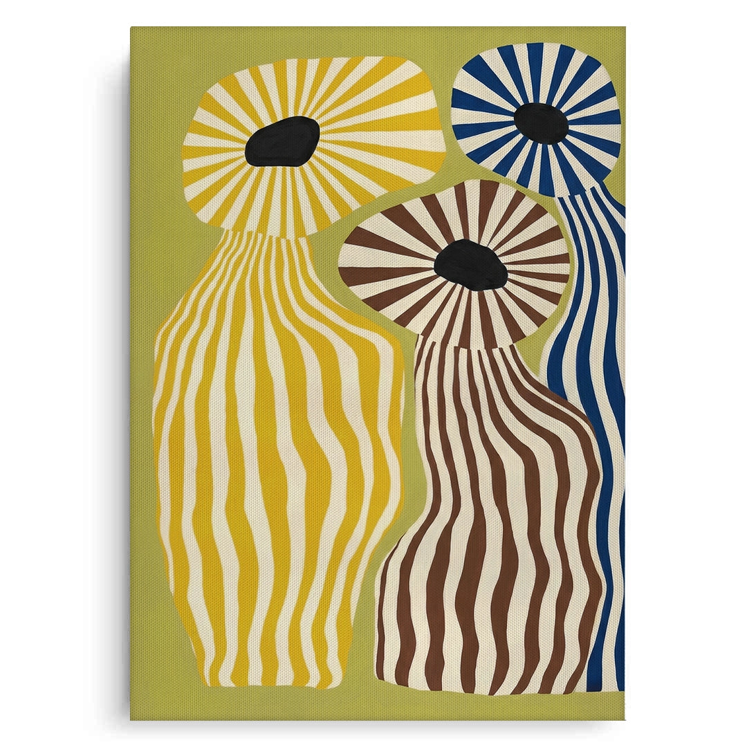 2Wavy Botanical Silhouettes - Canvas