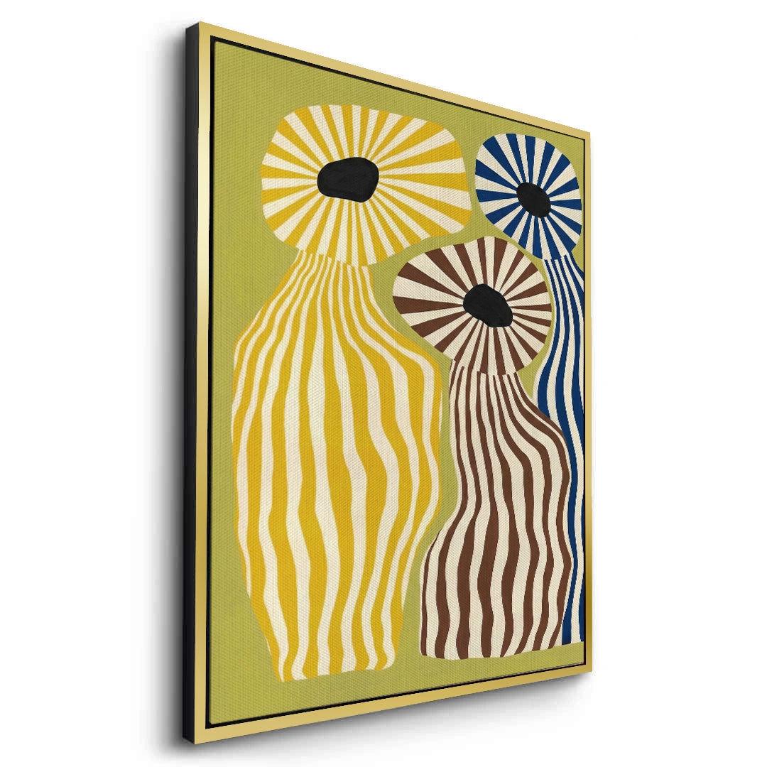 2Wavy Botanical Silhouettes - Canvas