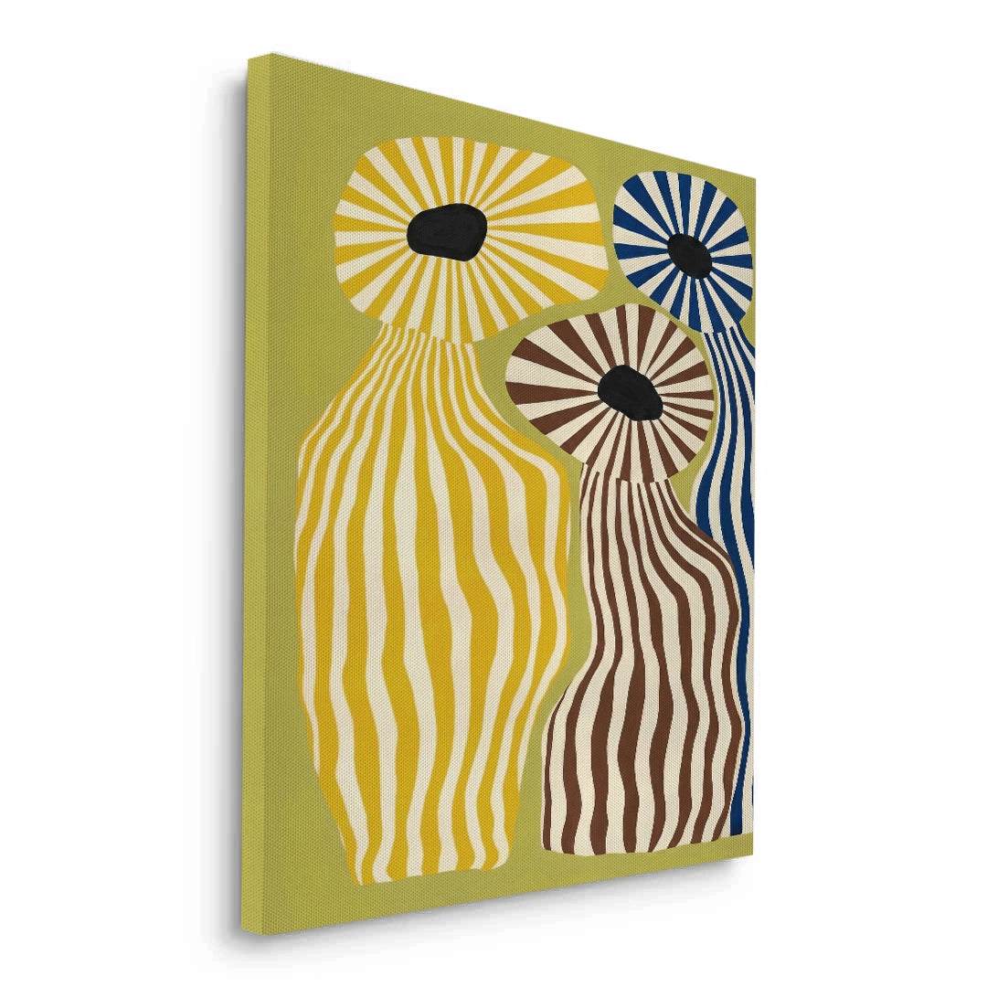 2Wavy Botanical Silhouettes - Canvas