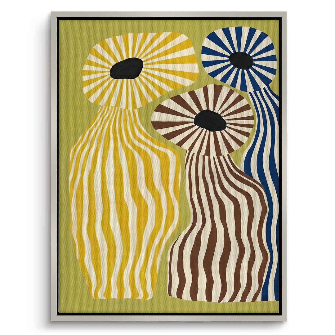 2Wavy Botanical Silhouettes - Canvas