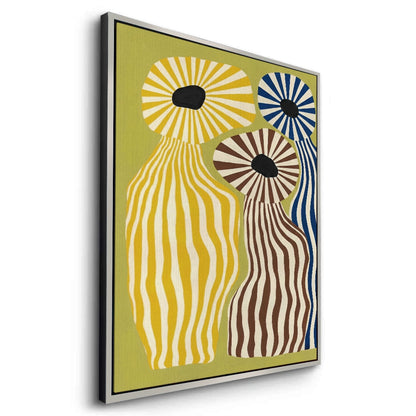 Wavy Botanical Silhouettes - Canvas