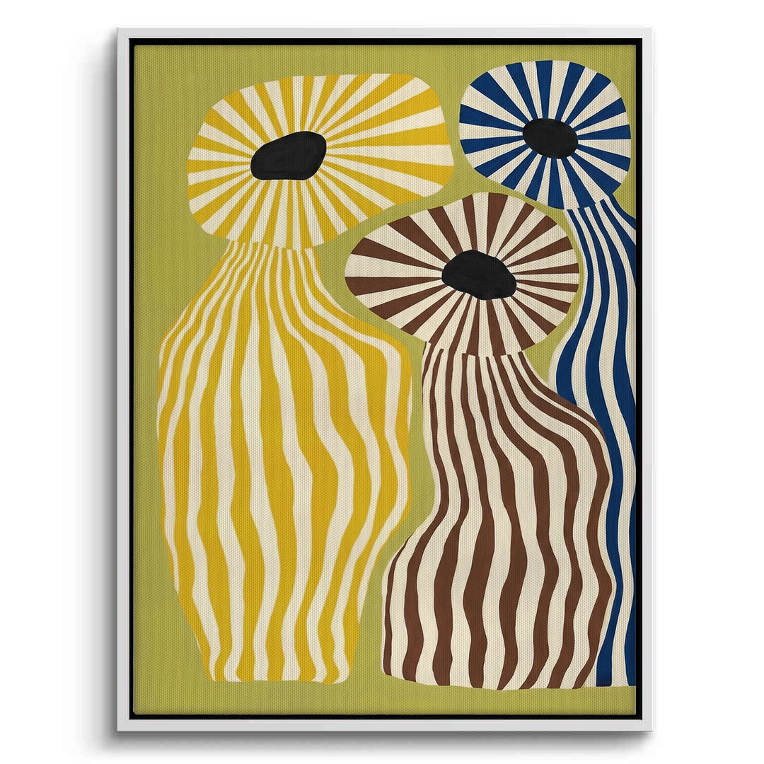 2Wavy Botanical Silhouettes - Canvas