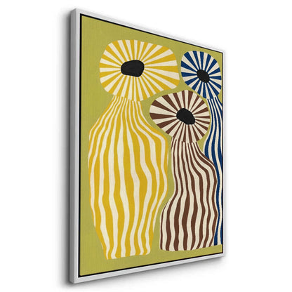 Wavy Botanical Silhouettes - Canvas