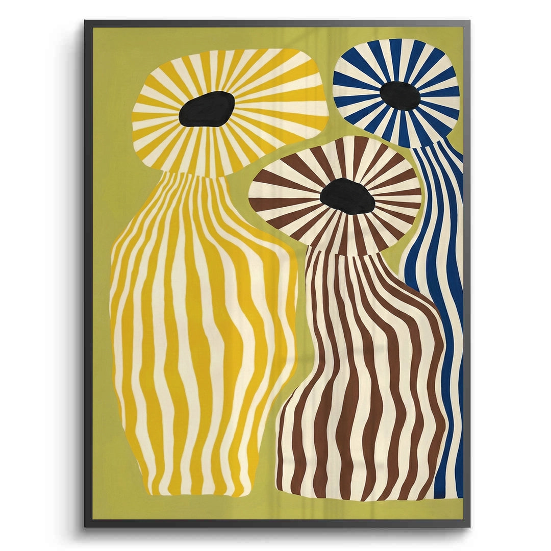 2Wavy Botanical Silhouettes - Fine Art