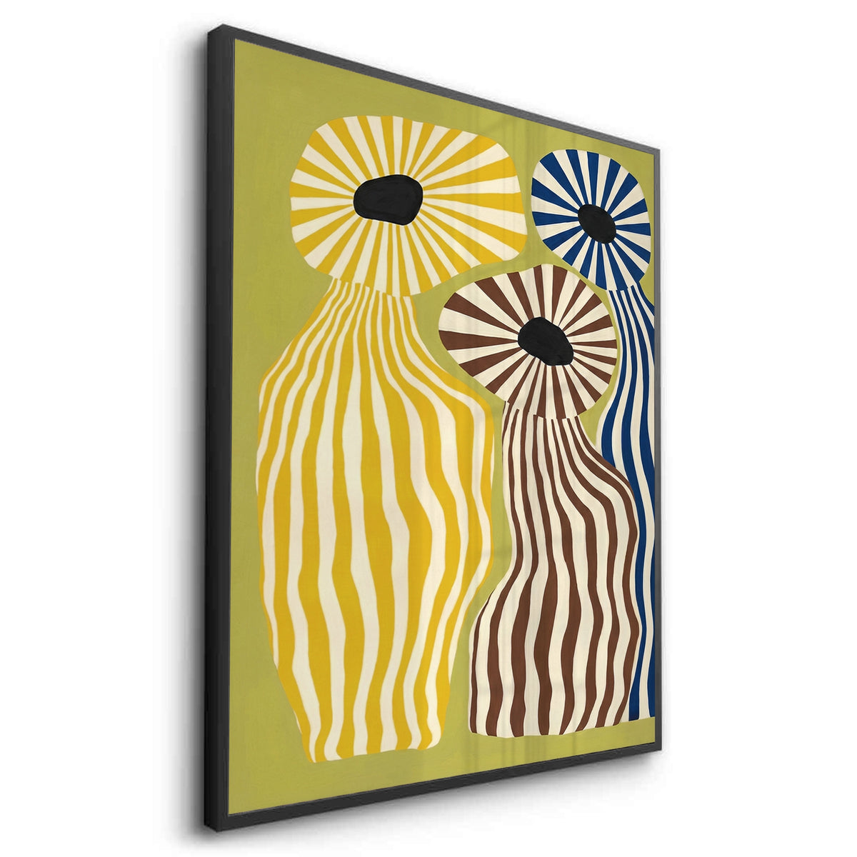 Wavy Botanical Silhouettes - Fine Art