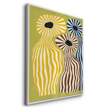 Wavy Botanical Silhouettes - Fine Art