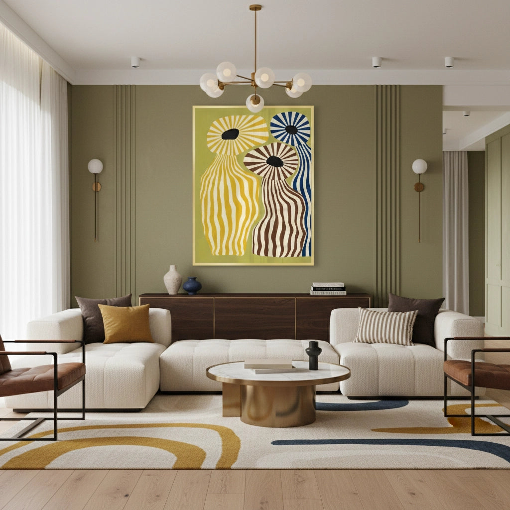 2Wavy Botanical Silhouettes - Fine Art